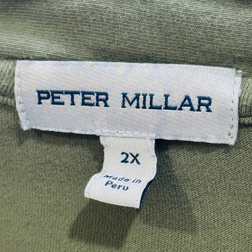 Peter Millar Lava Wash Henley. Juniper - Picture 3 of 5